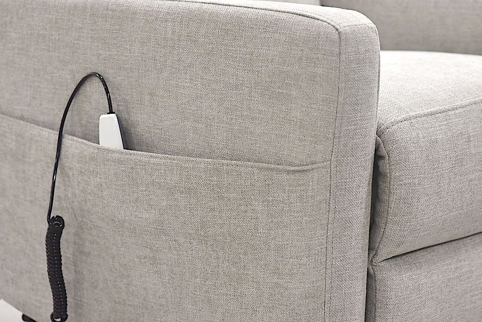 Thumbnail: Prince Power Recliner Lift Chair Side Arm detail with Pocket