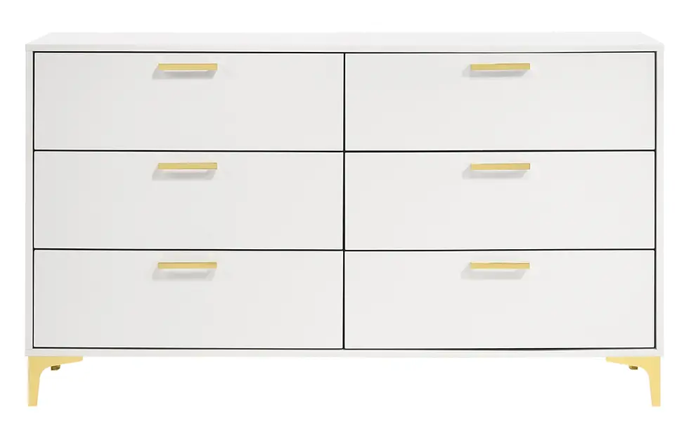 Thumbnail: "Kendall" Dresser in White Front View Silo