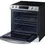 Thumbnail: Samsung 6.3 cu. ft. Smart Slide-in Electric Range with Air Fry Stainless Steel Open Oven Angle View with racks