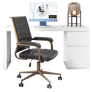 Icono de oficina en casa