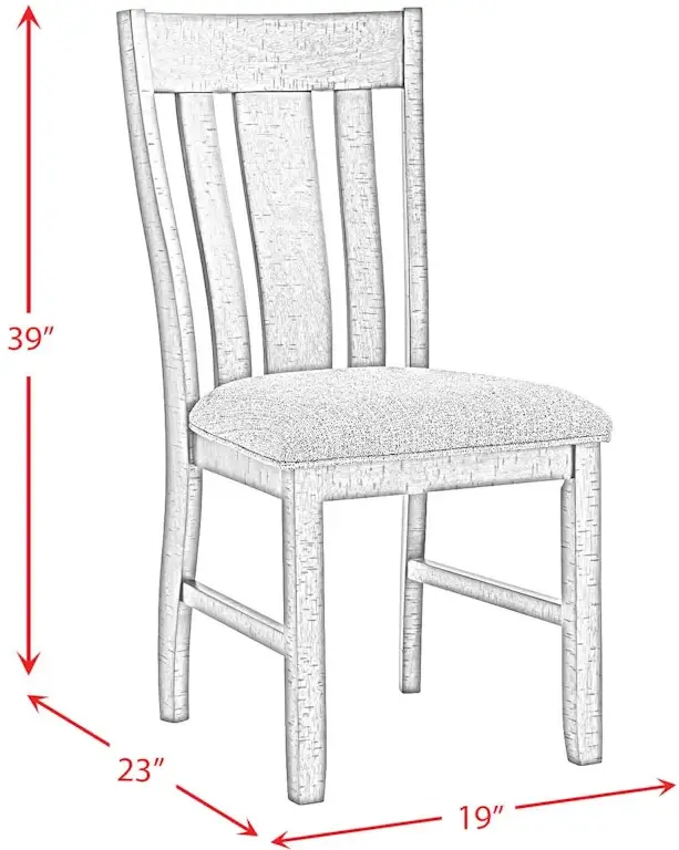 Miniatura: Everett  Dining Chair Dimensions Guide