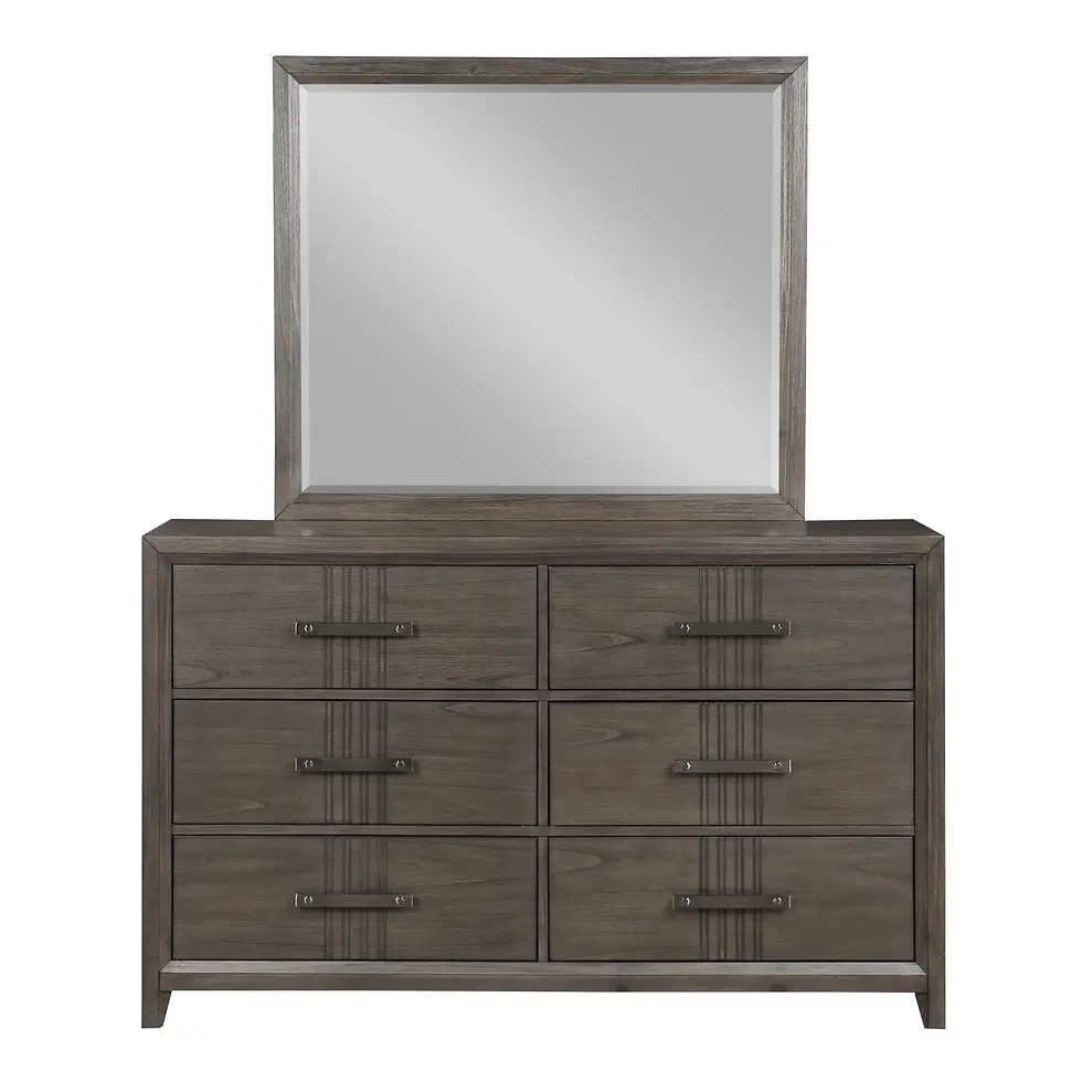 Thumbnail: Landon Dresser and Mirror in Walnut Front View