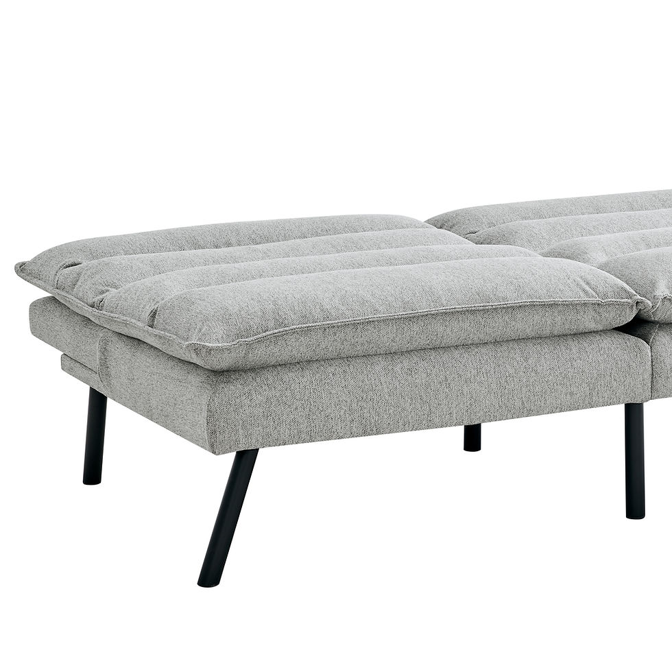 Thumbnail: Elliot Couch Futon in Grey Fabric cushion detail