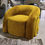 Thumbnail: "Viana" Modern Velvet Accent Chair in Yellow