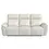 Thumbnail: Sago Faux Leather Recliner Couch in White Front View