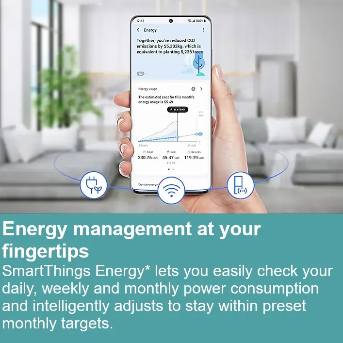 Thumbnail: Bespoke Counter Depth Side-by-Side 23 cu. ft. Refrigerator with Beverage Center Smart Things Feature