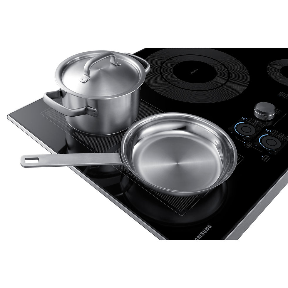 Miniatura: Samsung 30 inch Smart Induction Cooktop with Pot and Pan