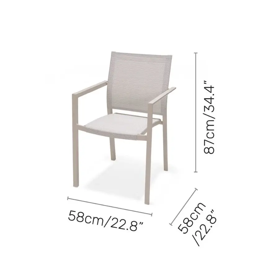 Miniatura: Urbanite Outdoor Dining Chair Dimensions