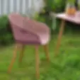 Nassau Outdoor Bucket Chair patio Scen Side View