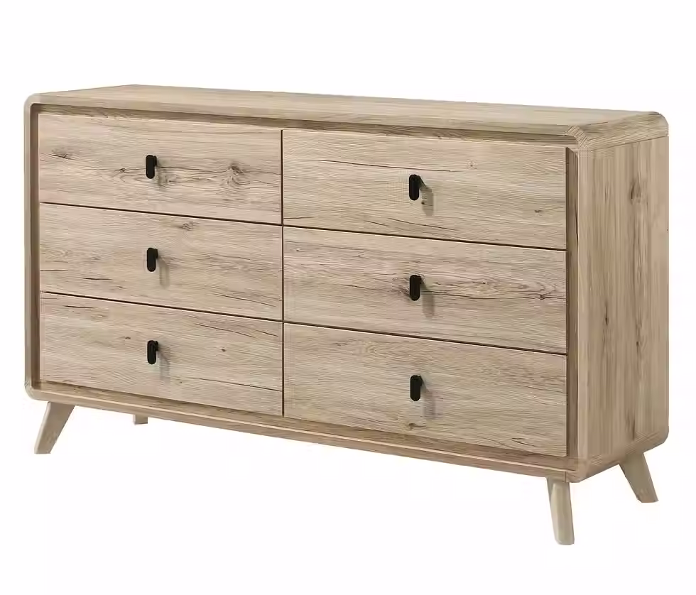 Thumbnail: Atlas Light Wood Tone Dresser Angle view