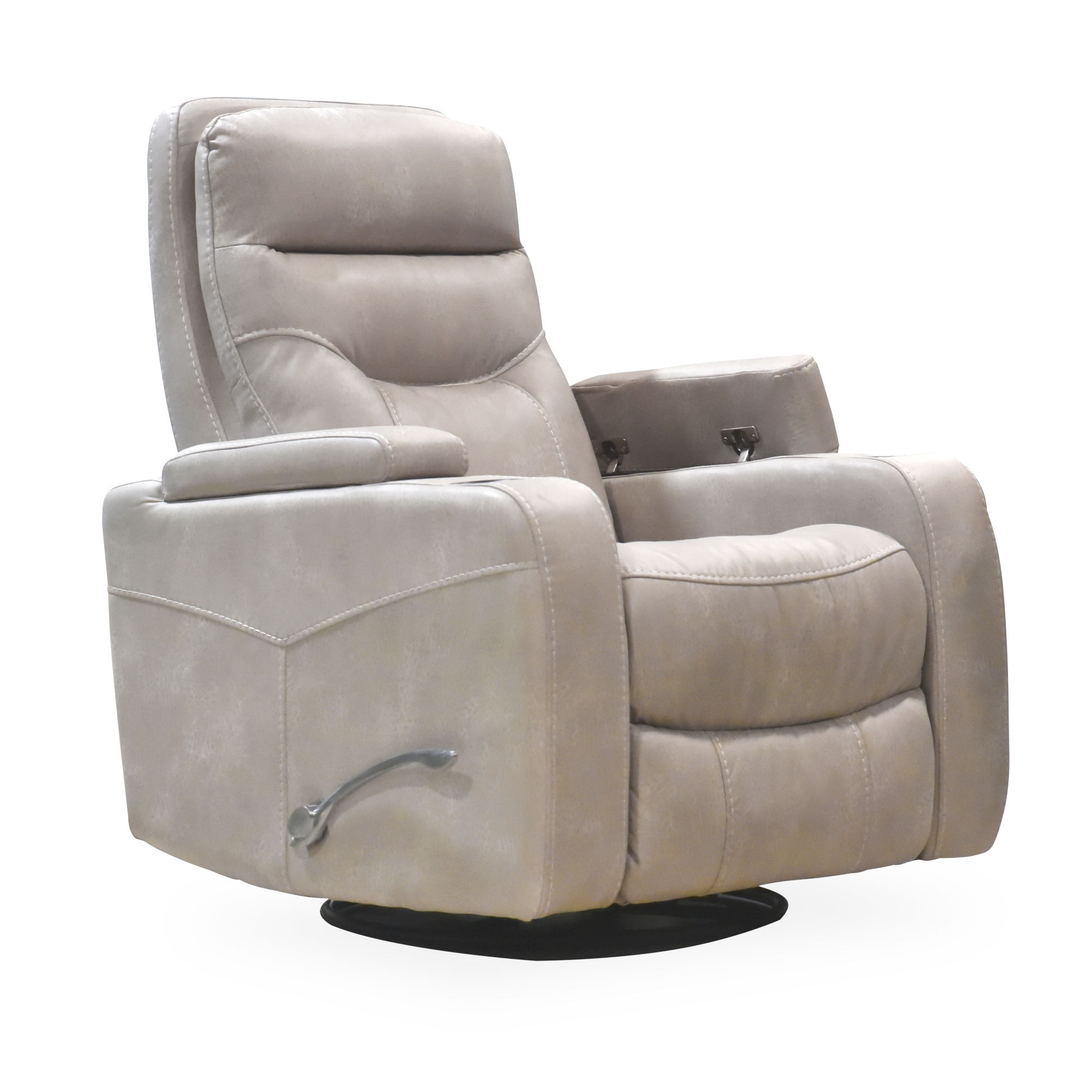 Monza Reclining Glider Chair in Performance Fabric Angle View