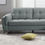 Miniatura: Serena Sectional Sofa with Chaise in Grey Fabric  Sofa Detail