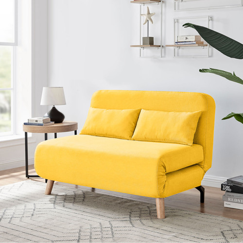 Charm Folding Futon Loveseat in Fabric Home + Patio Gallery