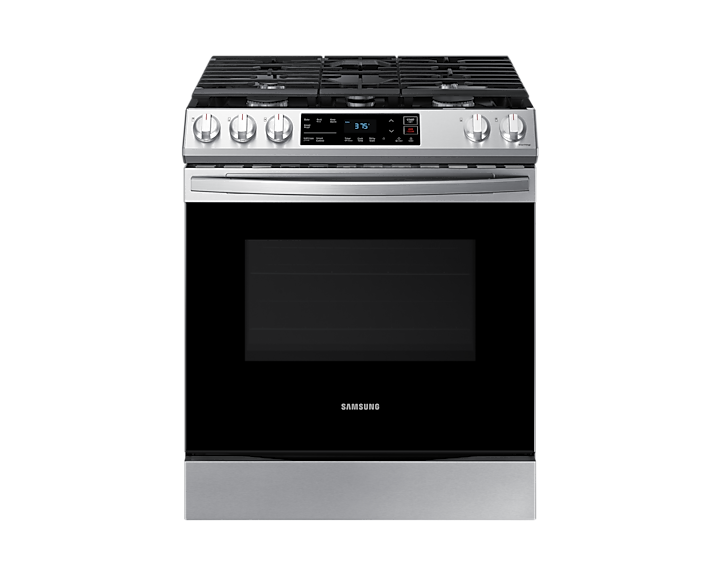 Thumbnail: “SAMSUNG” 6.0 CU FT SLIDE IN GAS RANGE IN STAINLESS STEEL