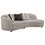 Thumbnail: Fayette Curved 2 Pieces Sectional Couch  Angle View