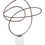 Miniatura: "Spin" Contemporary Art Figurine in Black Aluminum Front View