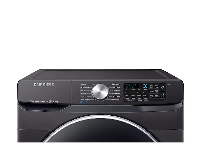Miniatura: "Samsung" 4.5 cu. ft. Smart Front Load Washer in Black Stainless Steel Controls View