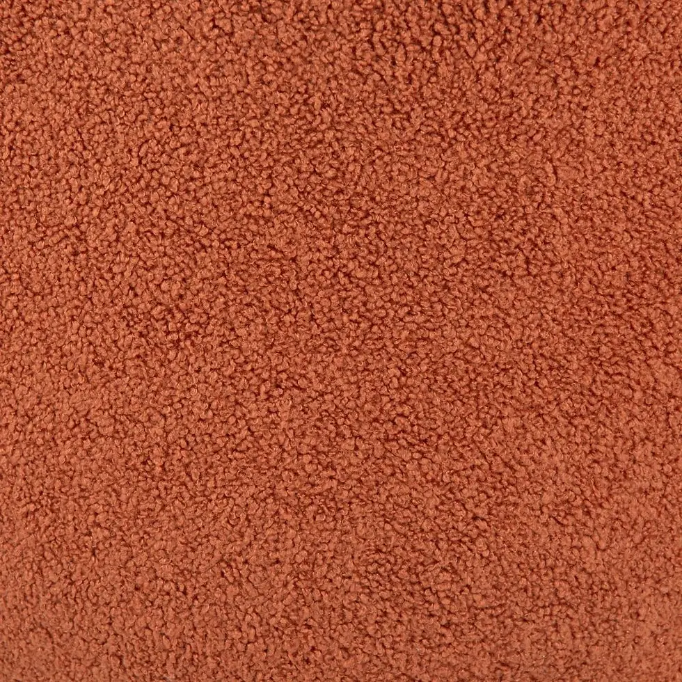 Miniatura: Smart Modern Counter Stool in Orange Boucle Fabric Detail