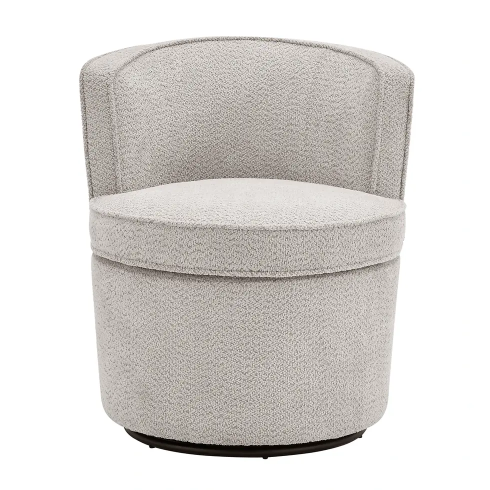 Miniatura: Levi Small Swivel Accent Chair Front View