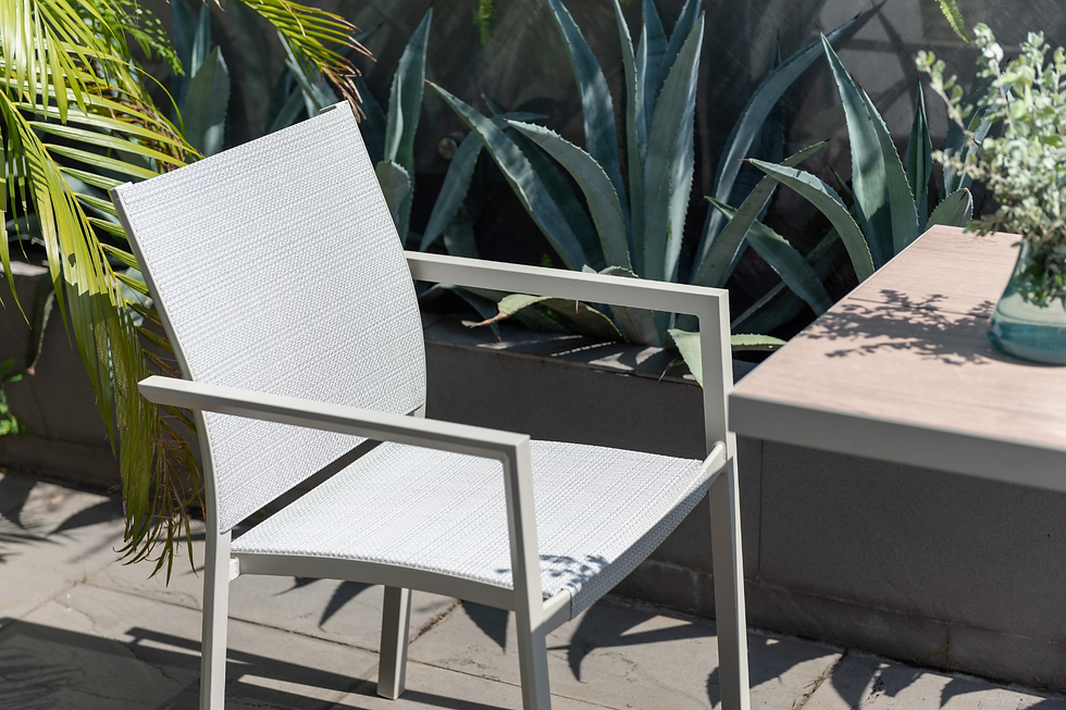 Urbanite Small Outdoor Table Bistro Set Chair Detail