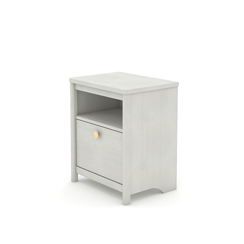 Miniatura: "Dover Edge" Collection ™ Night Stand  in Glacier Oak Side Front View