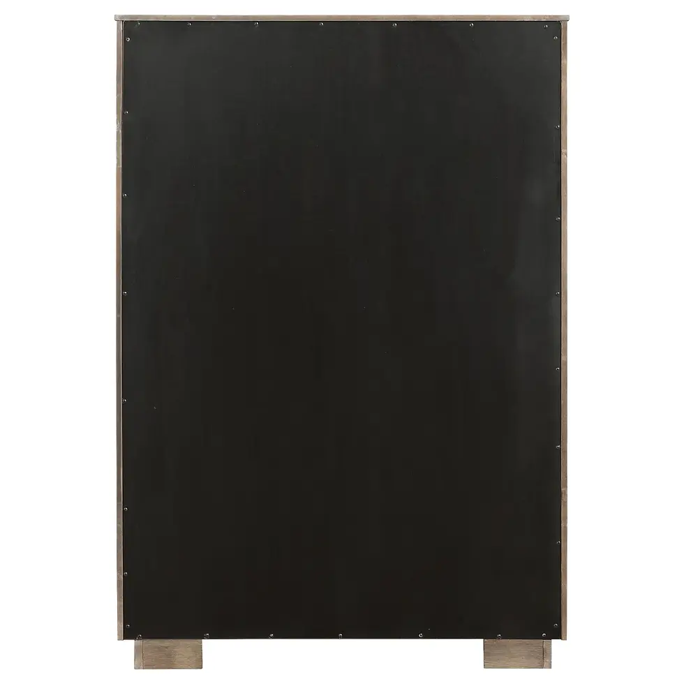 Thumbnail: Durango Large Chest of Drawers for Bedroom in Taupe Oak Back view