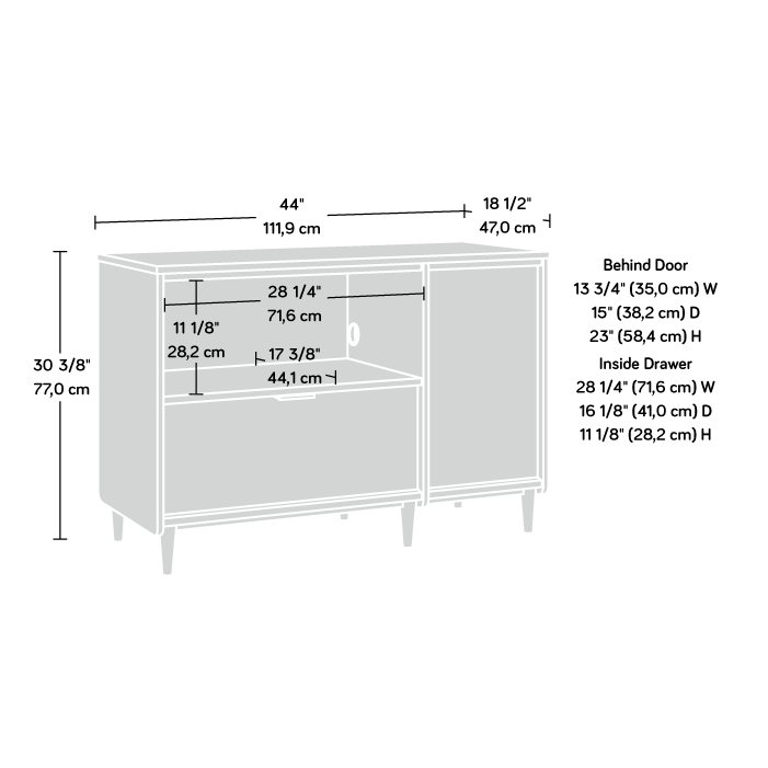Thumbnail: Clifford Place Coastal TV Stand in Natural Finish Dimensions Drawings