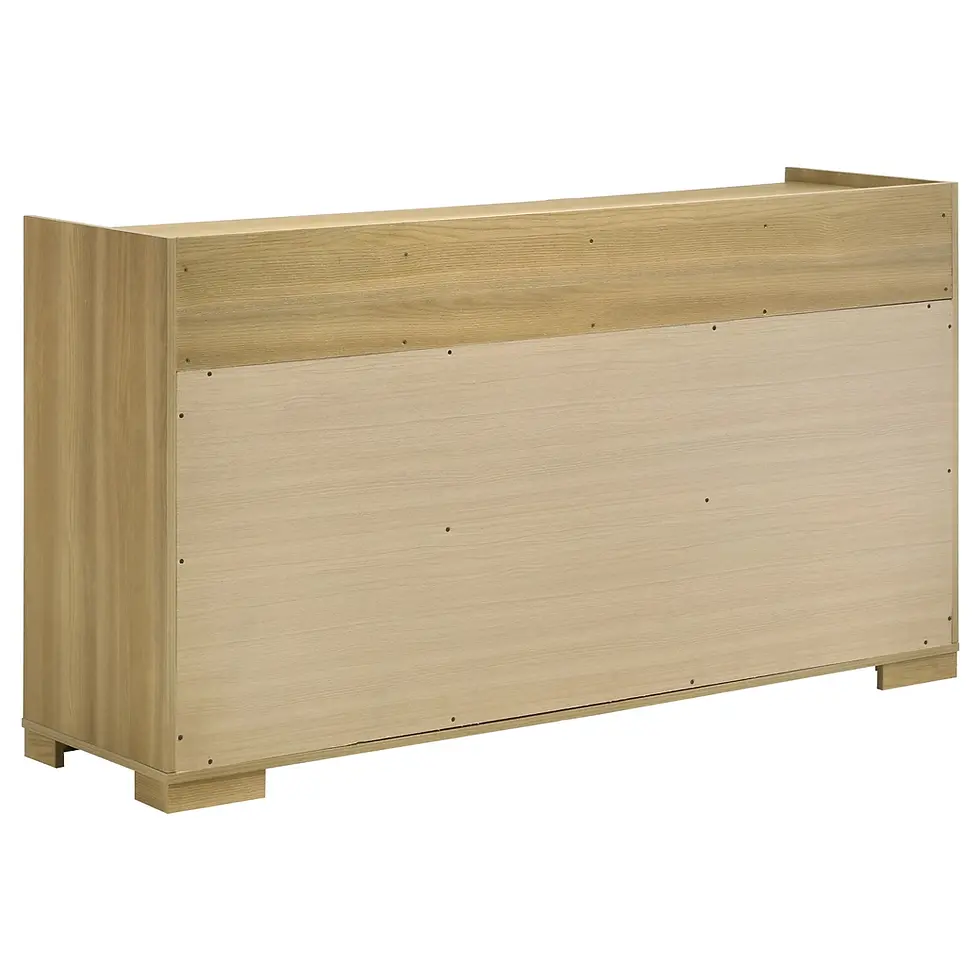 Miniatura: Hyland Bedroom Dresser in Natural and White Back View