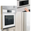 Miniatura: Bespoke Combination Wall Oven in White Glass Open Door GIF