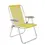 Thumbnail: Creta Folding Beach Chair in Mesh and Aluminum Yellow Angle View