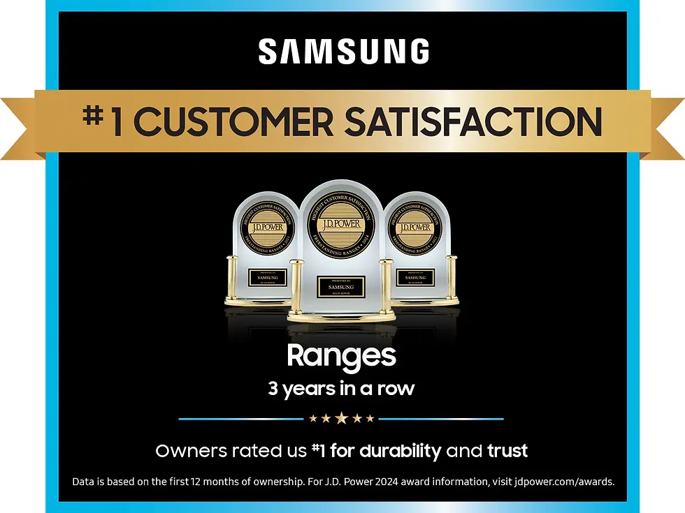 Thumbnail: Bespoke Smart Slide-In Gas Range with Air Sous Vide & Air Fry – White JD Power award