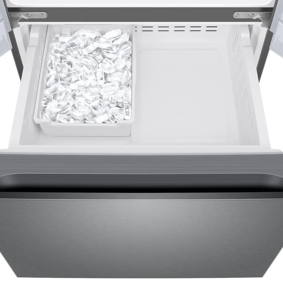 Miniatura: Samsung 22 cu. ft. Smart 3-Door French Door Refrigerator Frezzer Top View