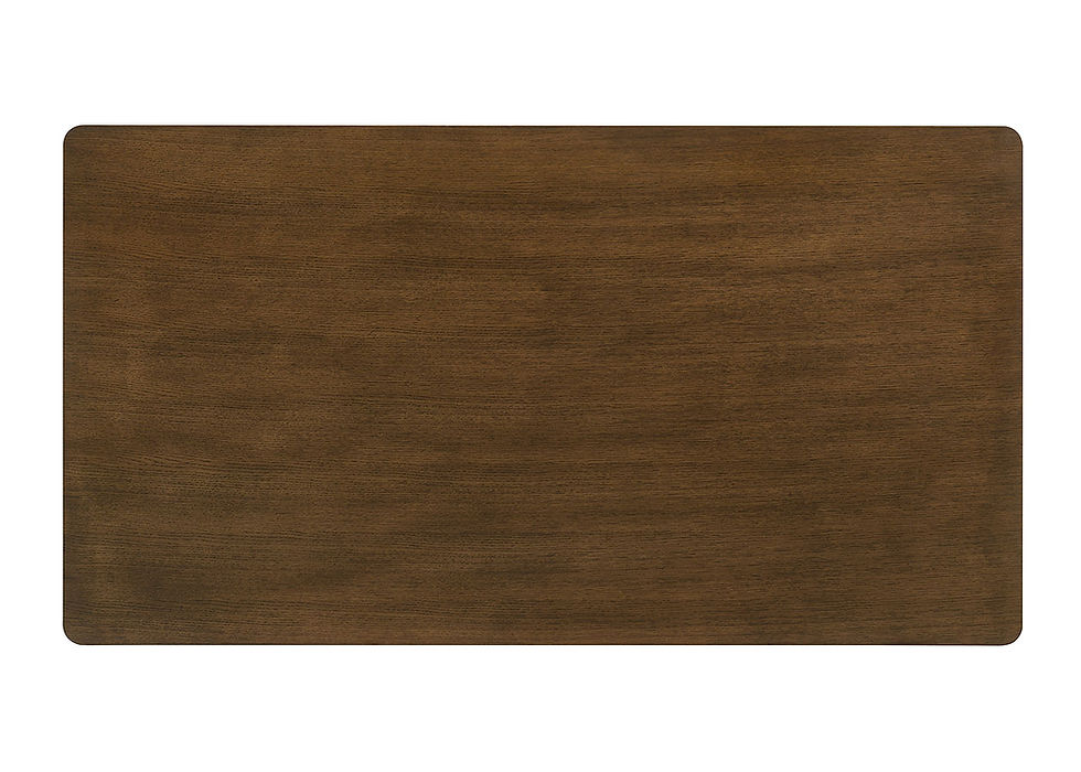 Miniatura: Maggie Rectangular Dining Table in Walnut Finish Top View