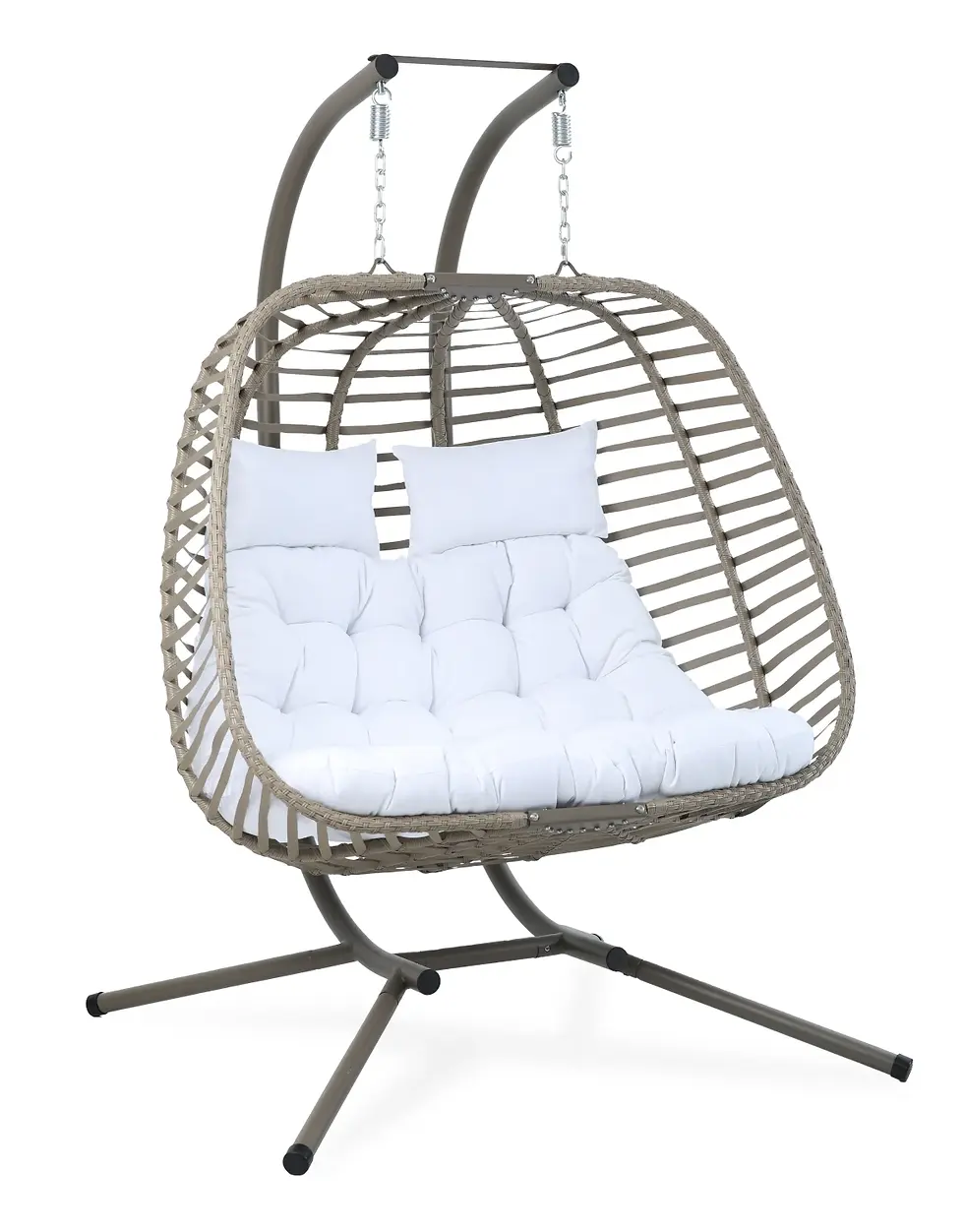 Miniatura: Giorgio Patio Double Hanging Chair Beige Silo