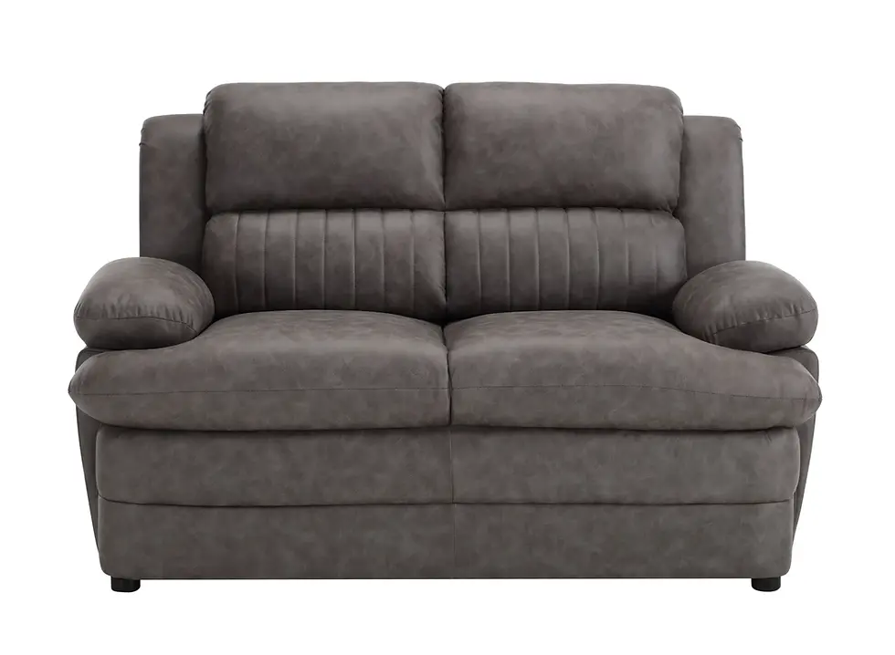 Miniatura: Renatta Loveseat in Charcoal Faux Leather