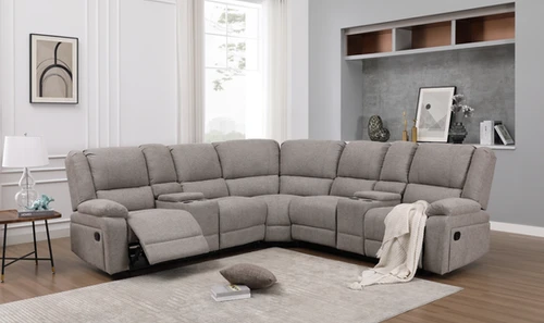 Carlo Sectional Couch with Dual Recliners🛋️ | Home + Patio Gallery