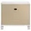 Miniatura: Marmore Modern 2 Drawer Bedside Table in White Back View