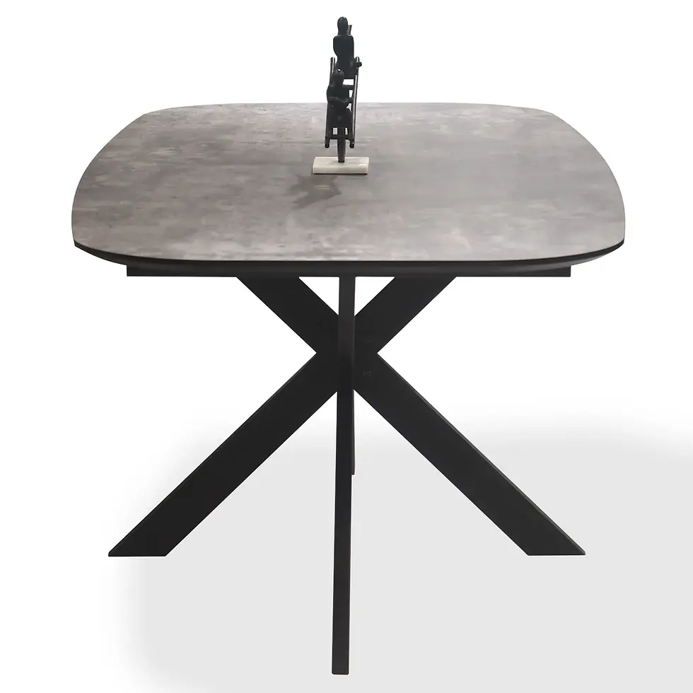 Thumbnail: Mara Rectangular Modern Dining Table Side View