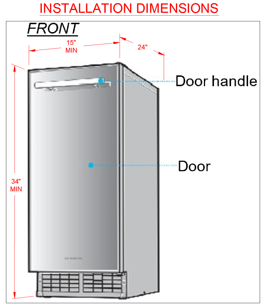 Miniatura: "Bull BBQ" PRO ICE MAKER 62 Lbs.