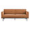 Thumbnail: Nadia Futon Sofa Upholstered in Orange Fabric Front View