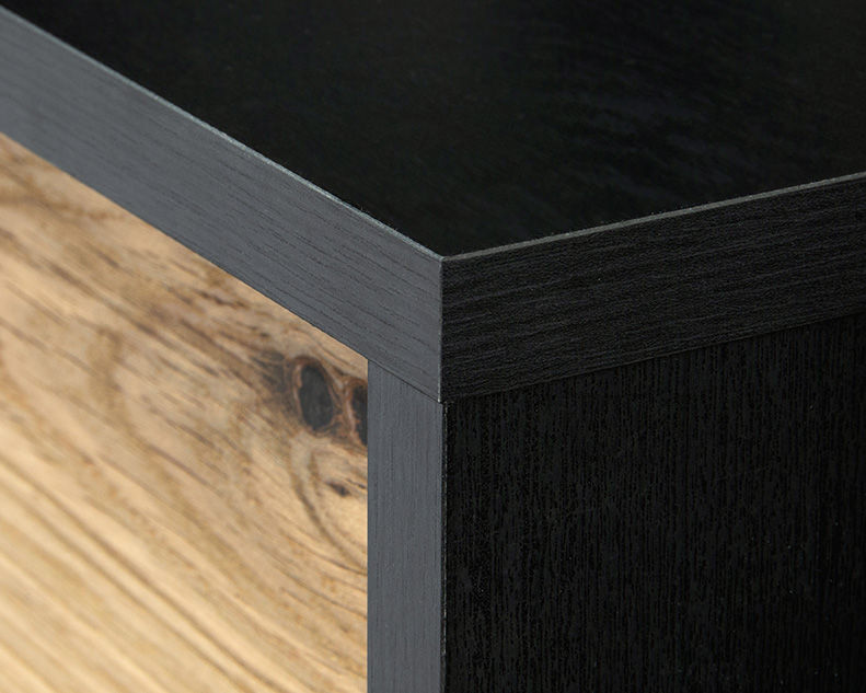 Miniatura: Acadia Way ® Collection Night Stand with Drawer in Raven Oak Corner Detail