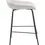 Thumbnail: Napa Low Back Counter Stool in White Fabric Side View