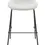 Thumbnail: Napa Low Back Counter Stool in White Fabric Front View