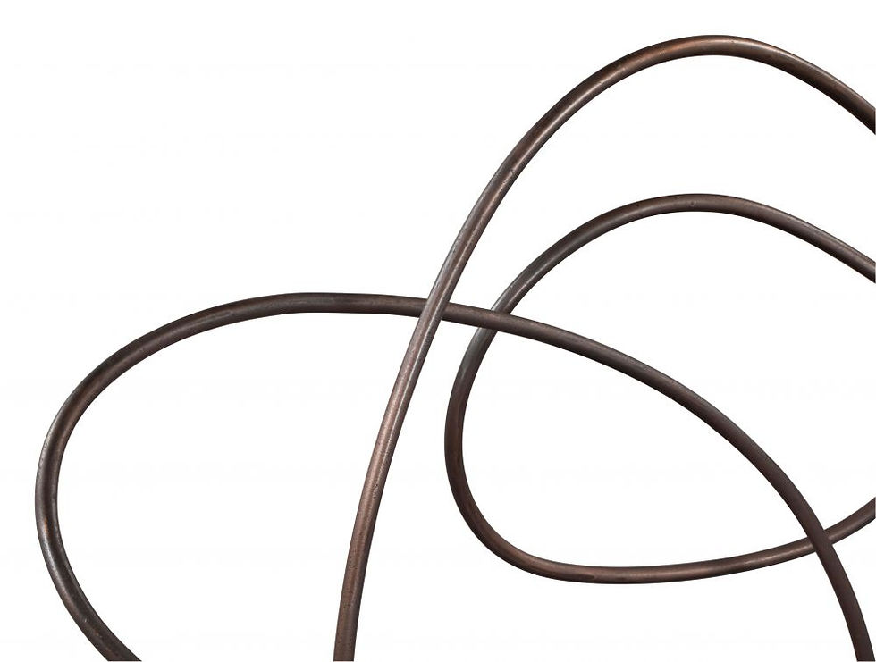 Miniatura: "Spin" Contemporary Art Figurine in Black Aluminum Detail