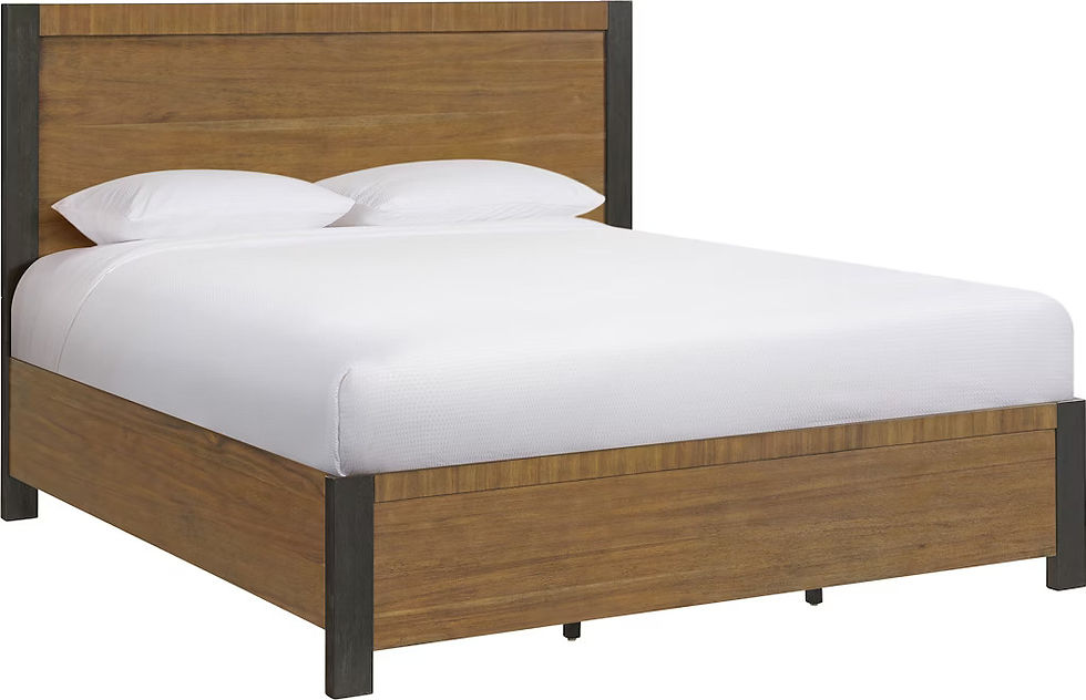 Capri Modern Bed with Two Tone Finish