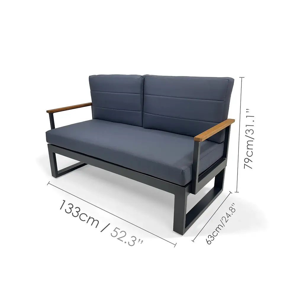 Thumbnail: Tagula 4 Piece Patio Sofa  with Dimensions