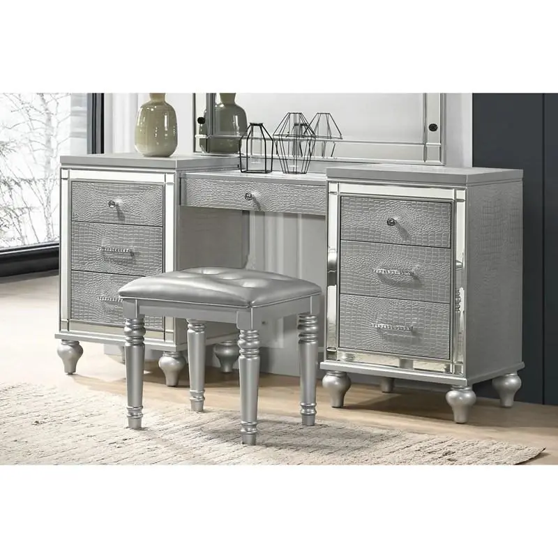 Miniatura: Valentino Makeup Vanity Desks with Lights Silver Finish
