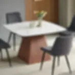 Alvaro Dining Room Set for 4 table Detail
