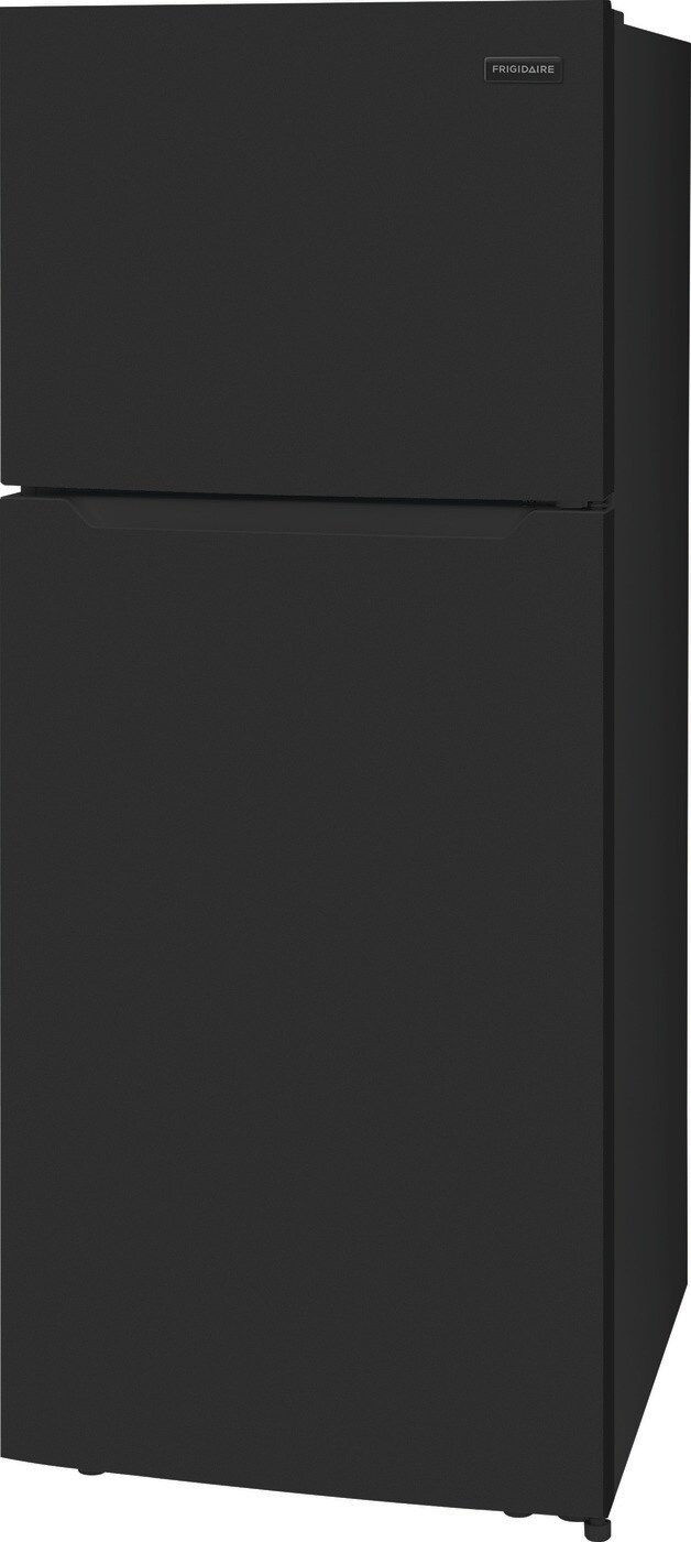 Thumbnail: "Frigidaire" 17.6 Cu. Ft. Top Freezer Refrigerator in Black Angle View 2