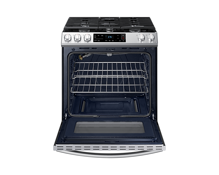 Thumbnail: “SAMSUNG” 6.0 CU FT SLIDE IN GAS RANGE IN STAINLESS STEEL